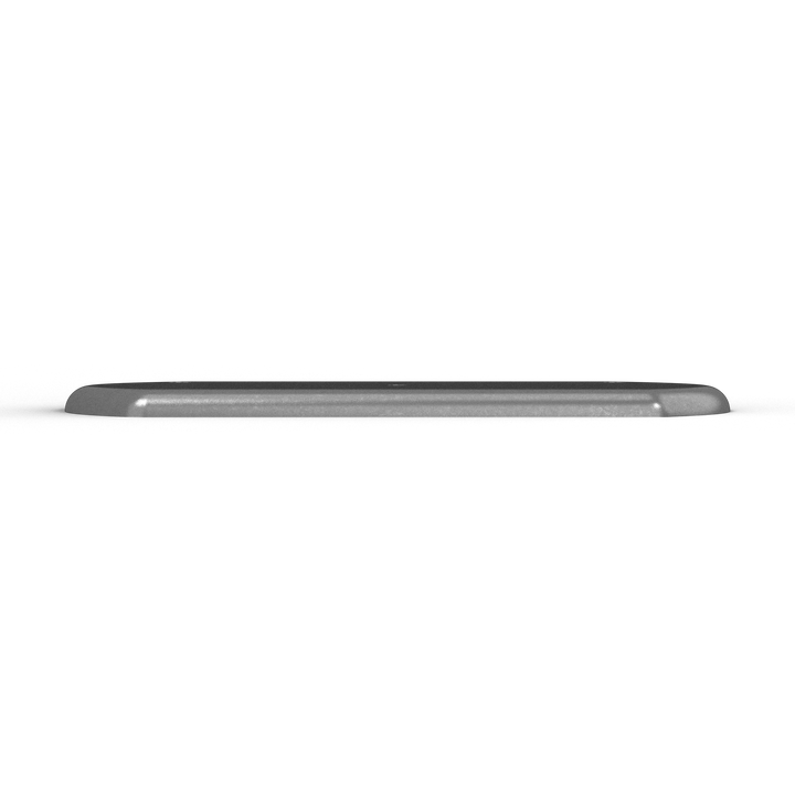 0171 3/8" 6" x 10" Oblong Aluminum Grommet Pad - Top View