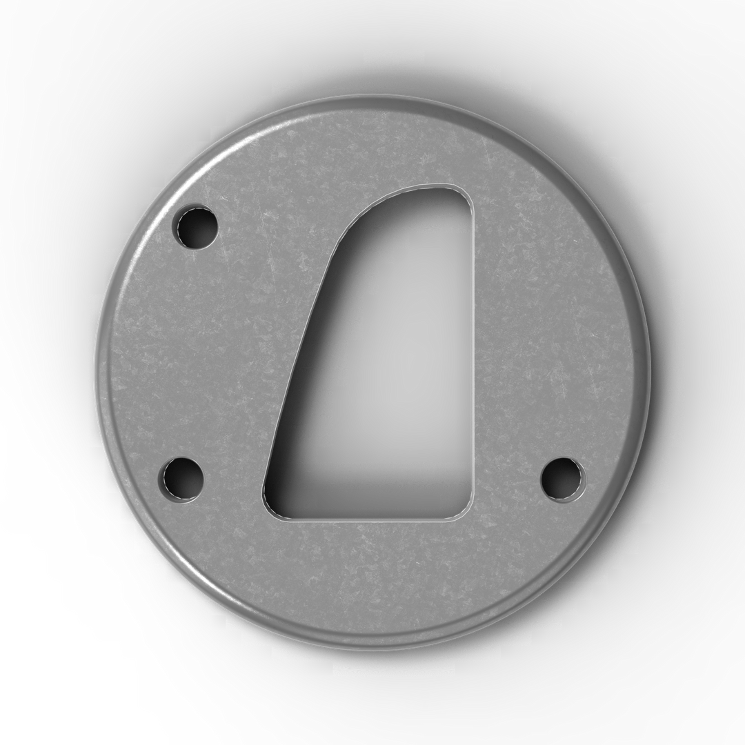 D-3 2.5 dia. Round Bolt Pad (Left Side)