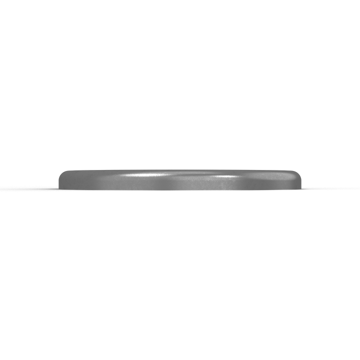 0059-R 3/8" 2.5" dia. D-Pipe Aluminum Grommet Pad - Top View