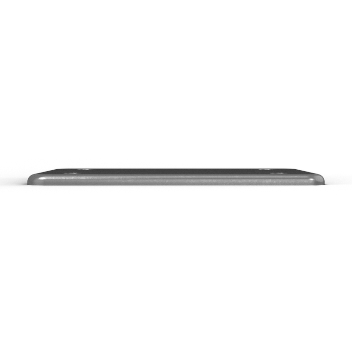 0182 1/4" Thick 2.25" x 0.75" Aluminum Handrail Feet - Top View