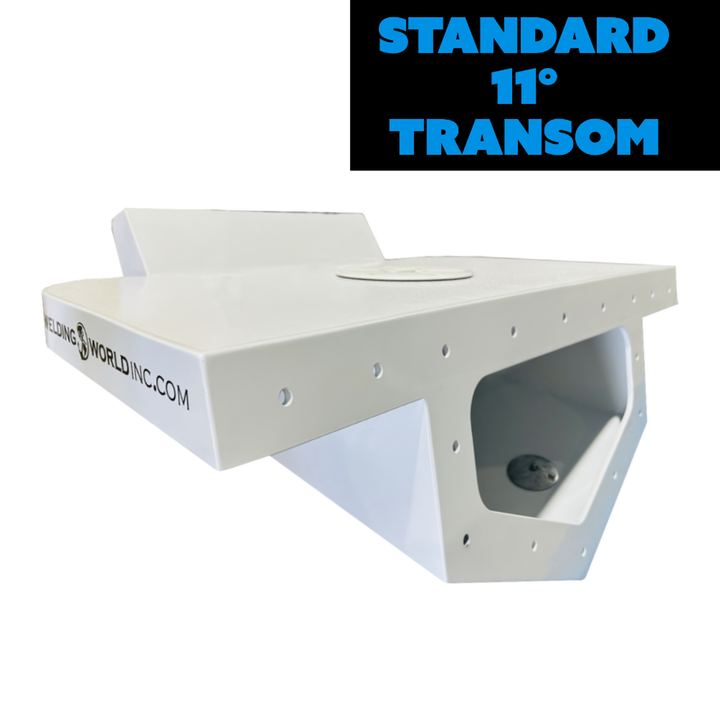 Standard High Flotation Single Outboard Engine Bracket - 11° Transom - Welding World, Inc.