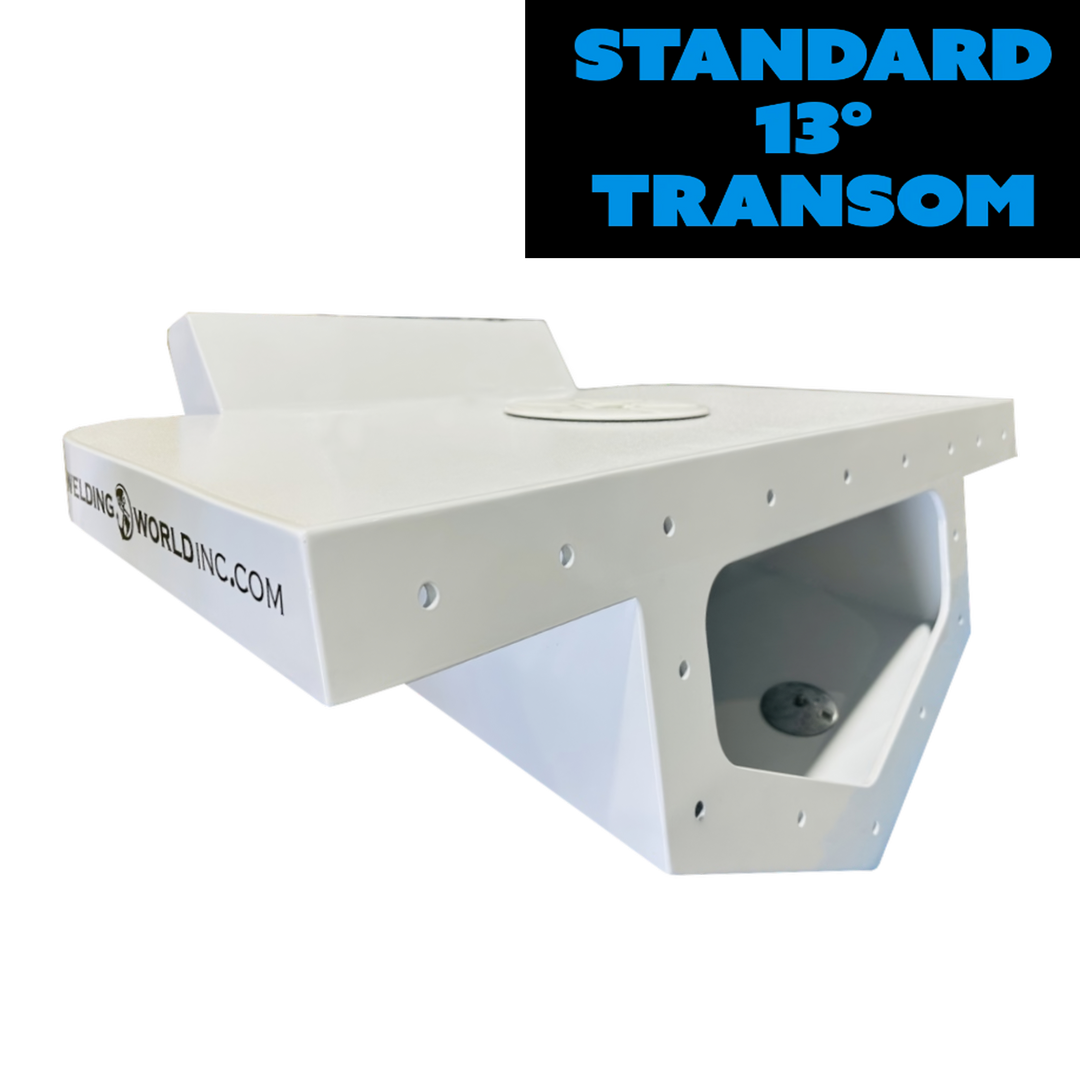 Standard High Flotation Single Outboard Engine Bracket - 13° Transom - Welding World, Inc.