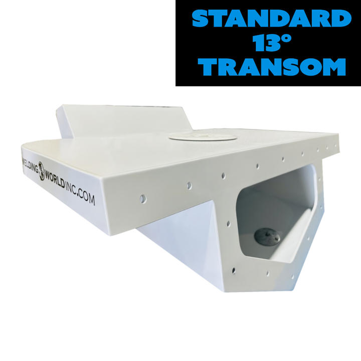 Standard High Flotation Single Outboard Engine Bracket - 13° Transom - Welding World, Inc.