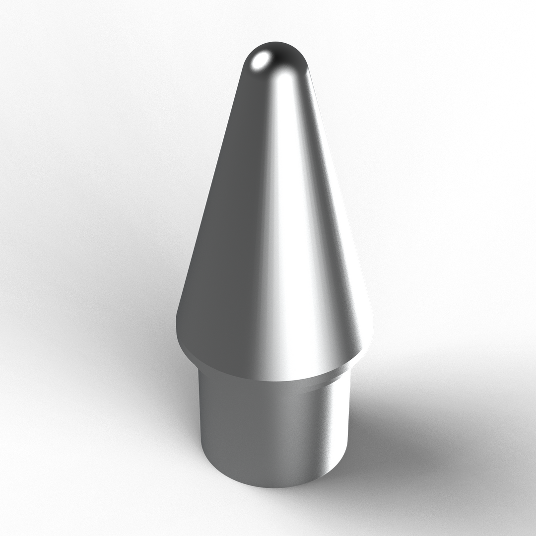 0180 1 in. Halyard Tip - Front Canted View