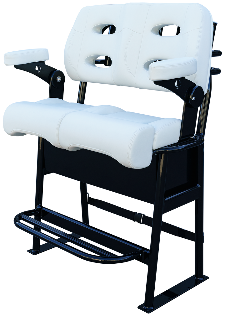 38" Super Stinger Long Haul Fixie Mk. II - White on Black - Welding World, Inc.