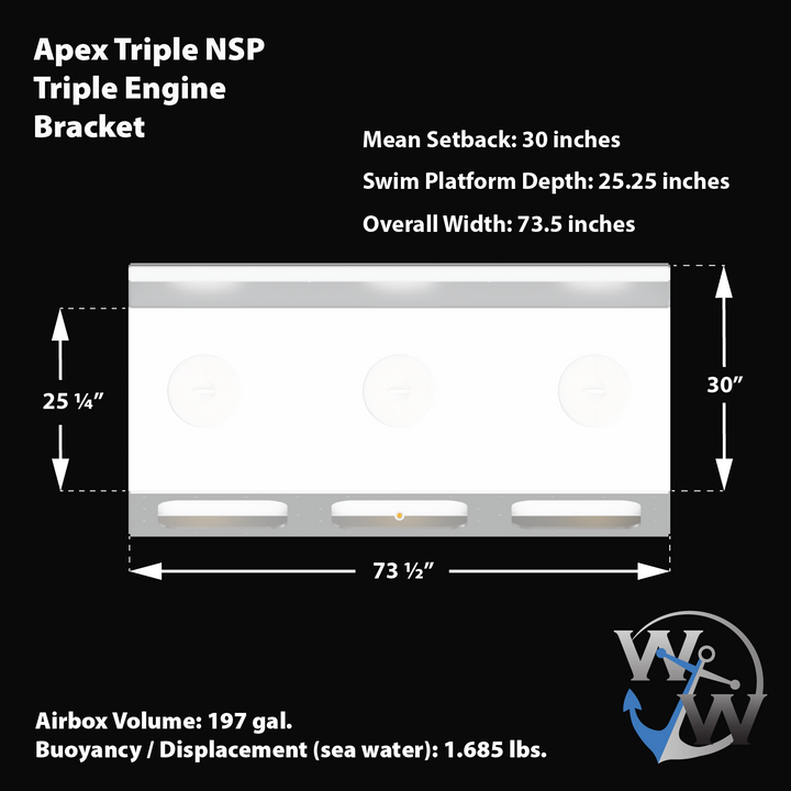 Apex Triple NSP 3-Engine Bracket