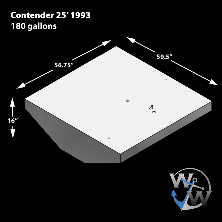 Contender 25' 1993 - Fuel Tank (180 gal.)