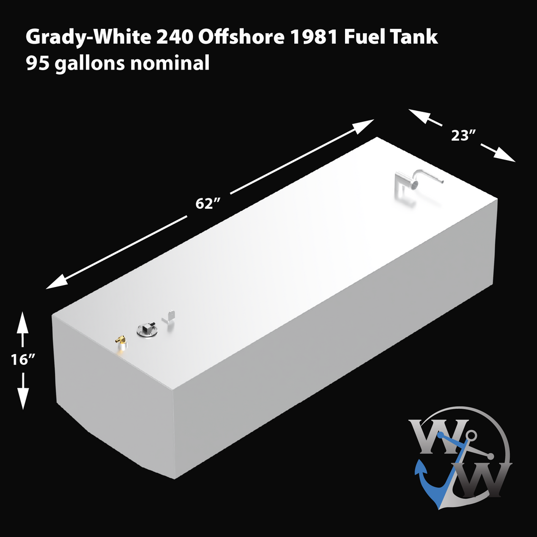 Grady-White 240 Offshore 1981 - 95 gal. Main Fuel Tank