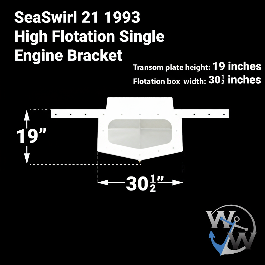 SeaSwirl 21 1993 High Flotation Single Engine Bracket