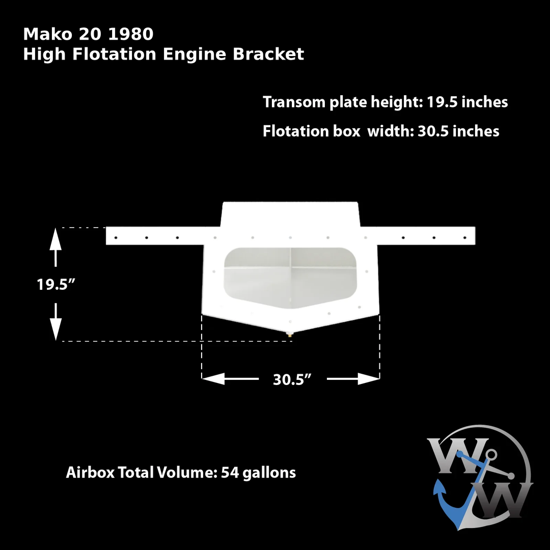 Mako 20 1980 High Flotation Engine Bracket