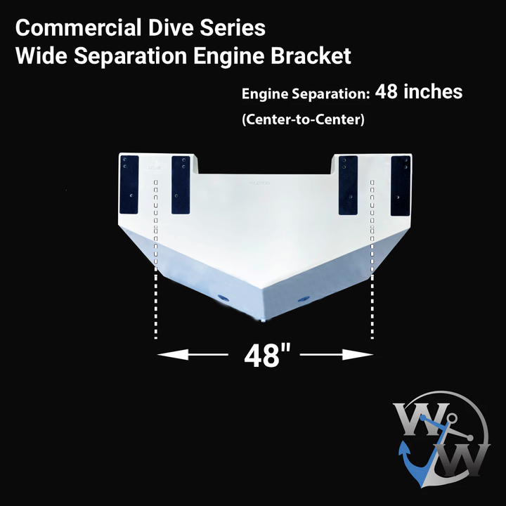 Commercial Dive Series Wide Separation Engine Bracket