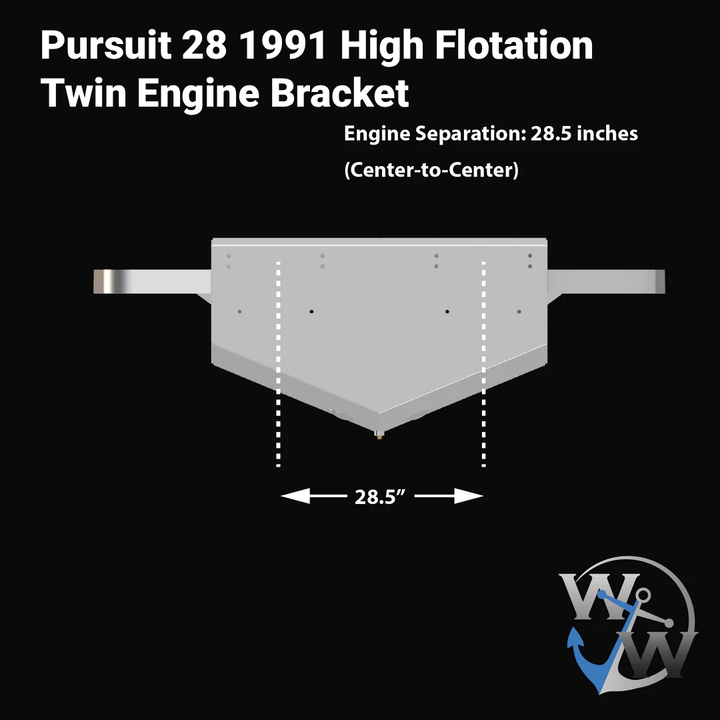 Pursuit 28 1991 High Flotation Twin Engine Bracket
