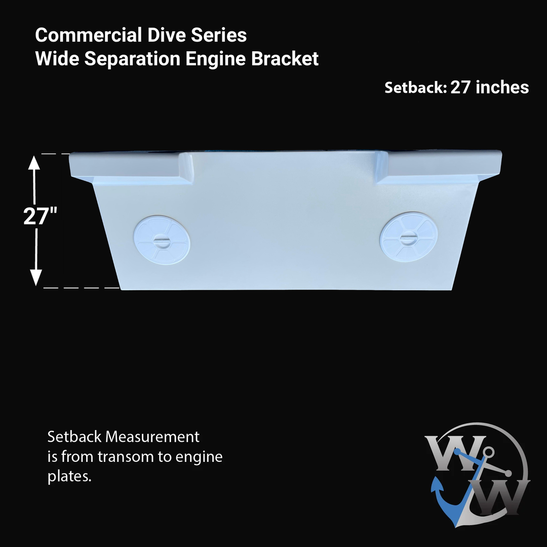 Commercial Dive Series Wide Separation Engine Bracket