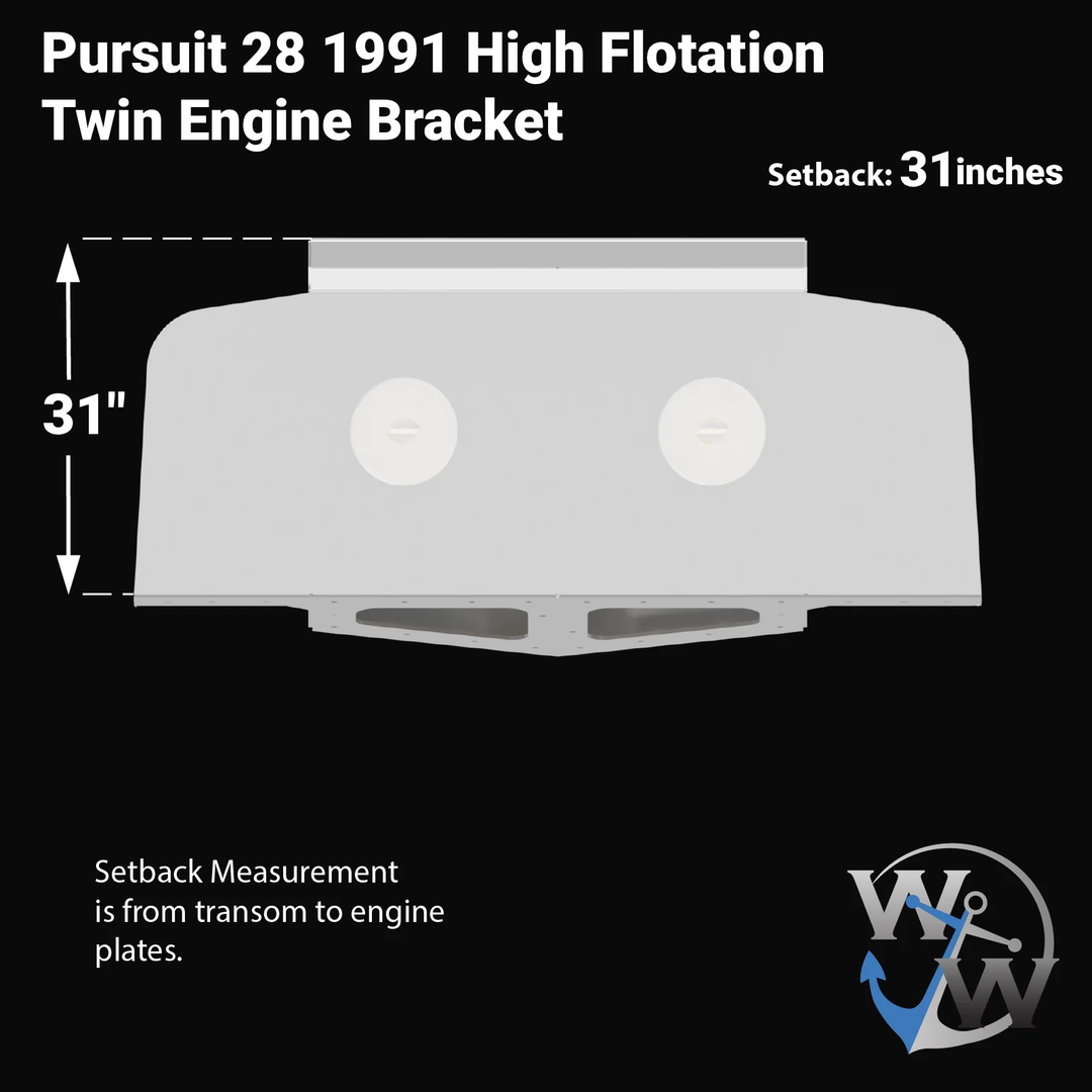 Pursuit 28 1991 High Flotation Twin Engine Bracket