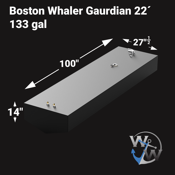 Boston Whaler Guardian 22' fuel tank (133 gal)