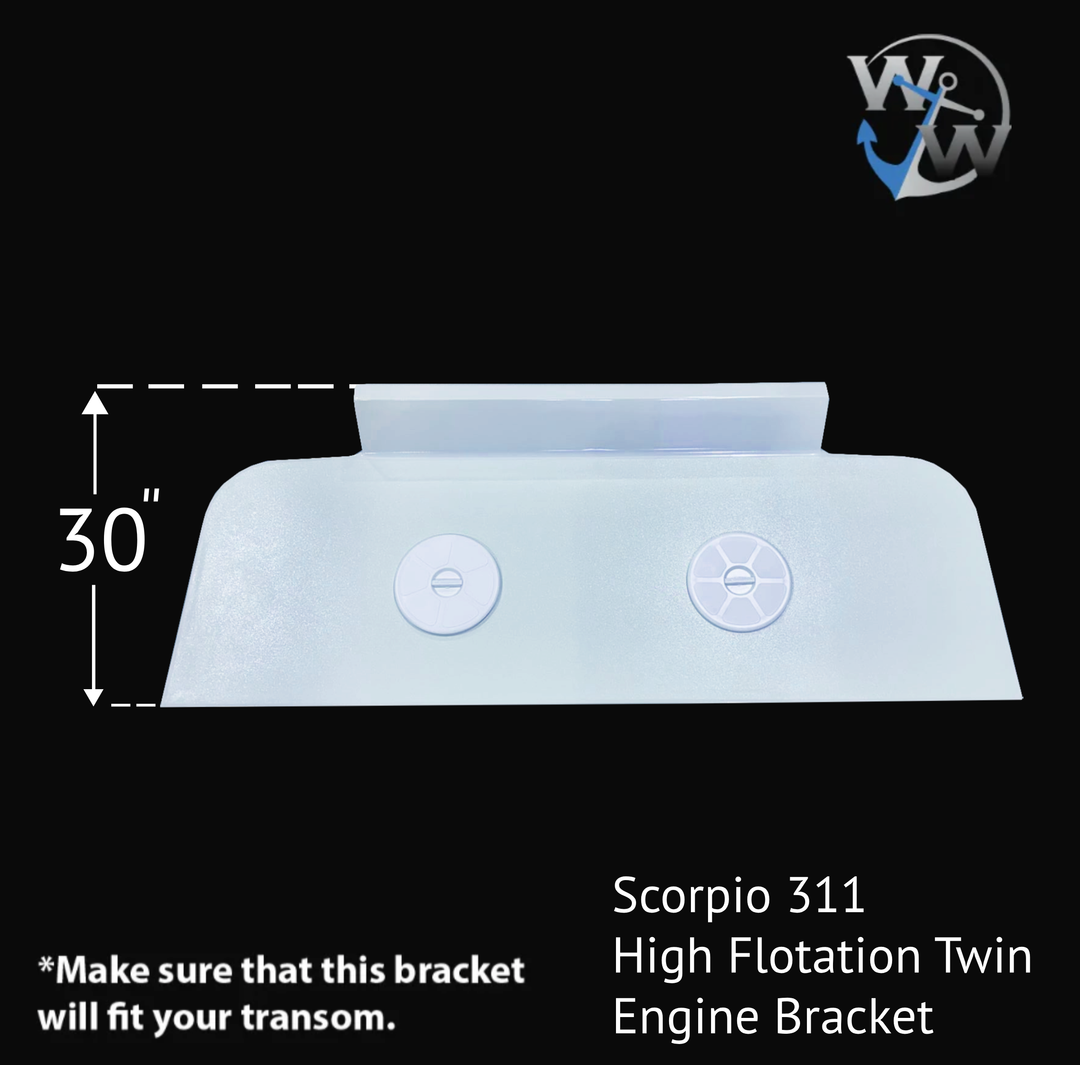 Scorpio 311 High Flotation Twin Engine Bracket