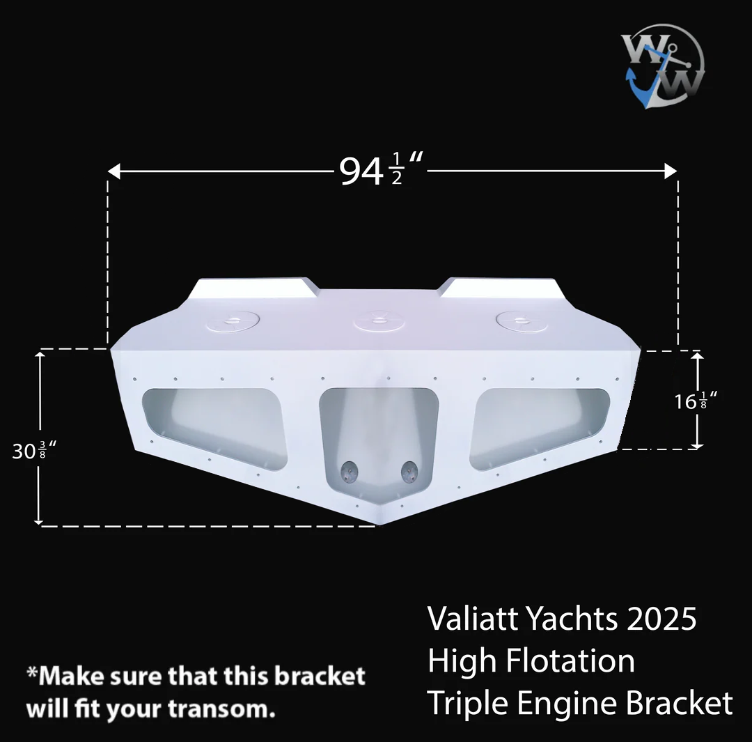 Valiatt Yachts 2025 High Flotation Triple Engine Bracket