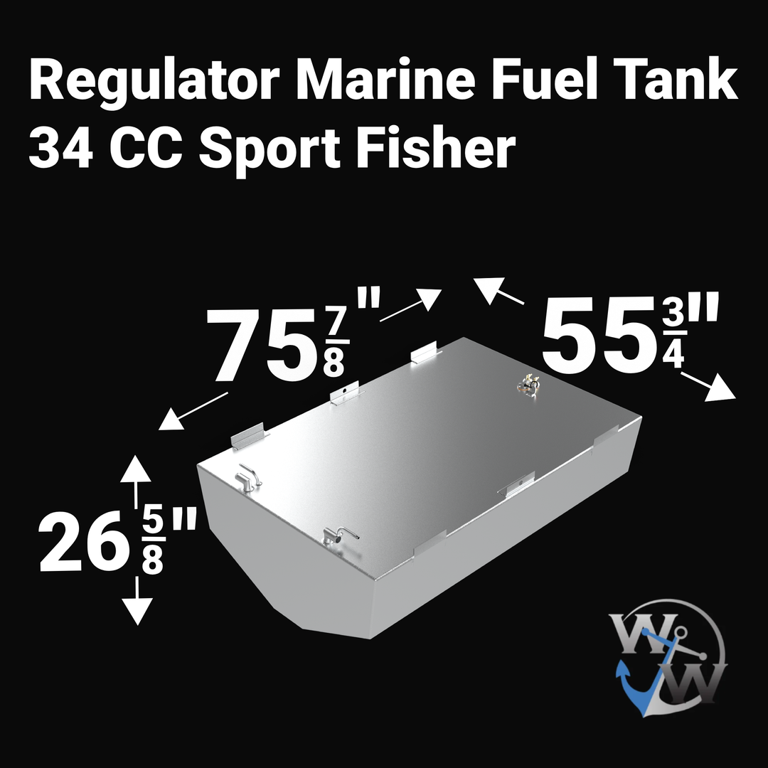 Regulator Marine Fuel Tank 34 CC Sport Fisher (380 gal) | OEM Replacement