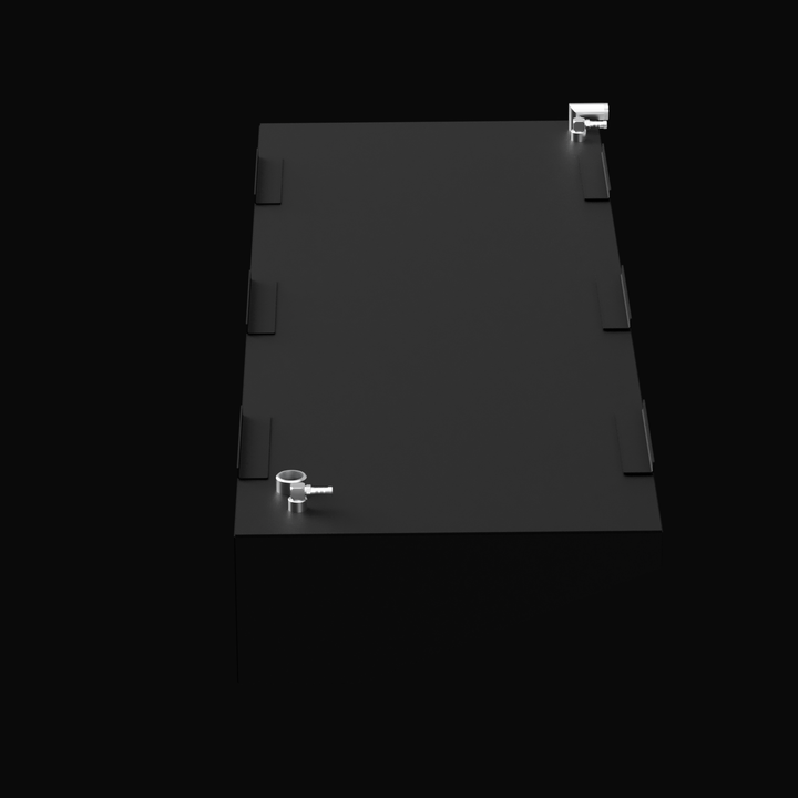 Fountain 42 with integrated lighting on the port side, designed to enhance visibility and style for nighttime boating and offshore fishing