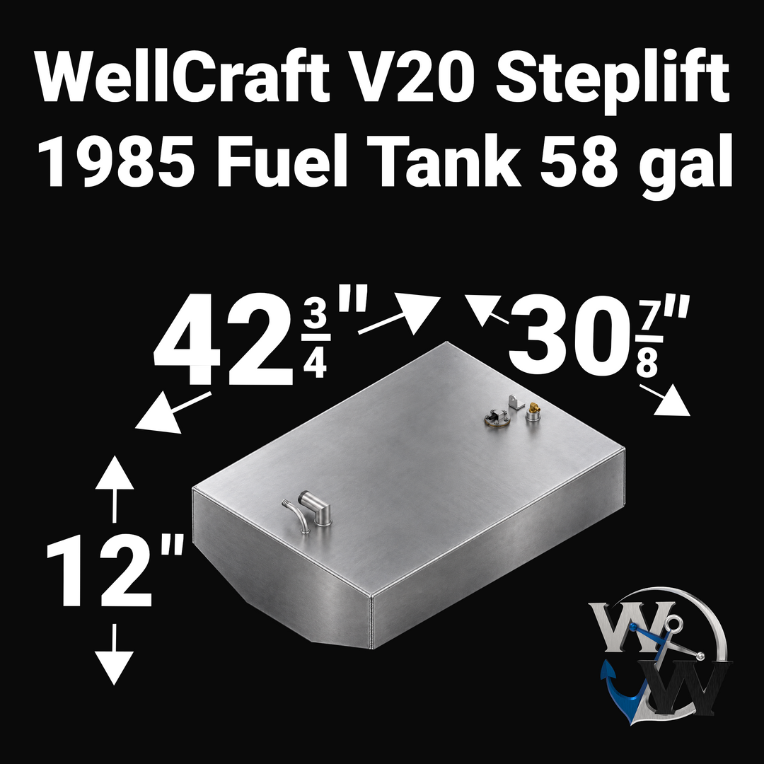 WellCraft V20 Steplift 1985 Fuel Tank (58 gal)