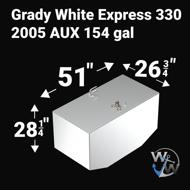 Grady White Express 330 Fuel Tank (196 gal) Aux (154 gal) combo | 2005 OEM Replacement