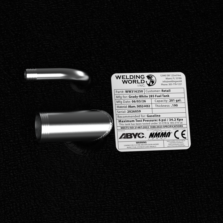 Grady White 285 Freedom Fuel Tank (201 gal) | 2012-2026 OEM Replacement