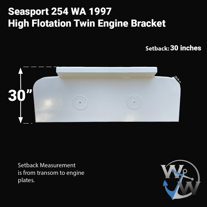 Seasport 254 WA 1997 High Flotation Twin Engine Bracket