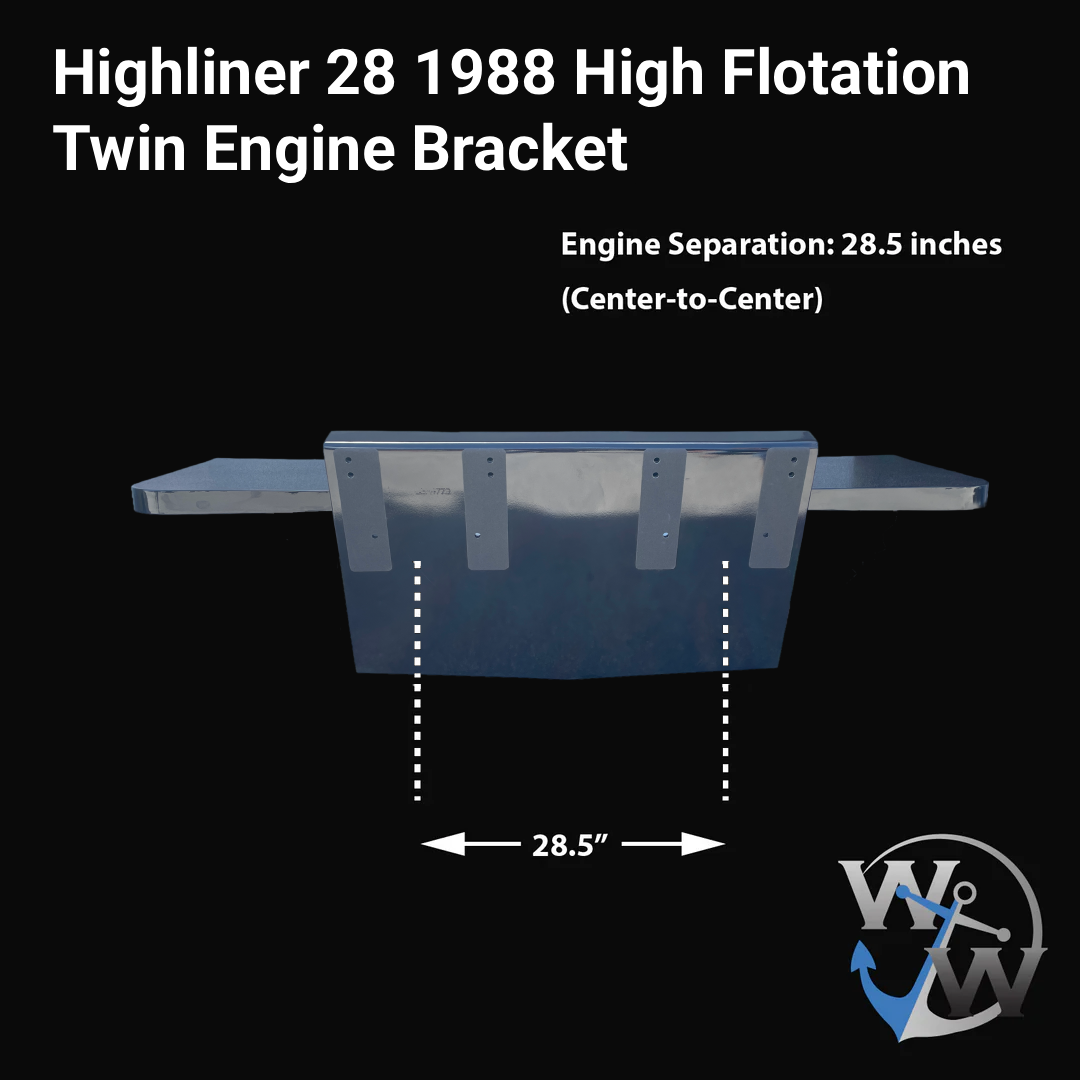 Highliner 28 (1988) High Flotation Twin Engine Bracket