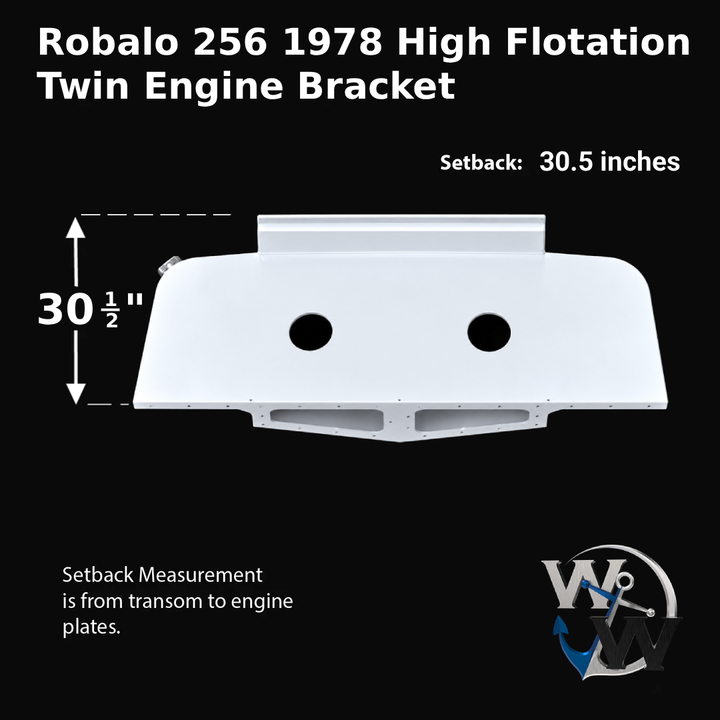Robalo 256 1978 High Flotation Twin Engine Bracket