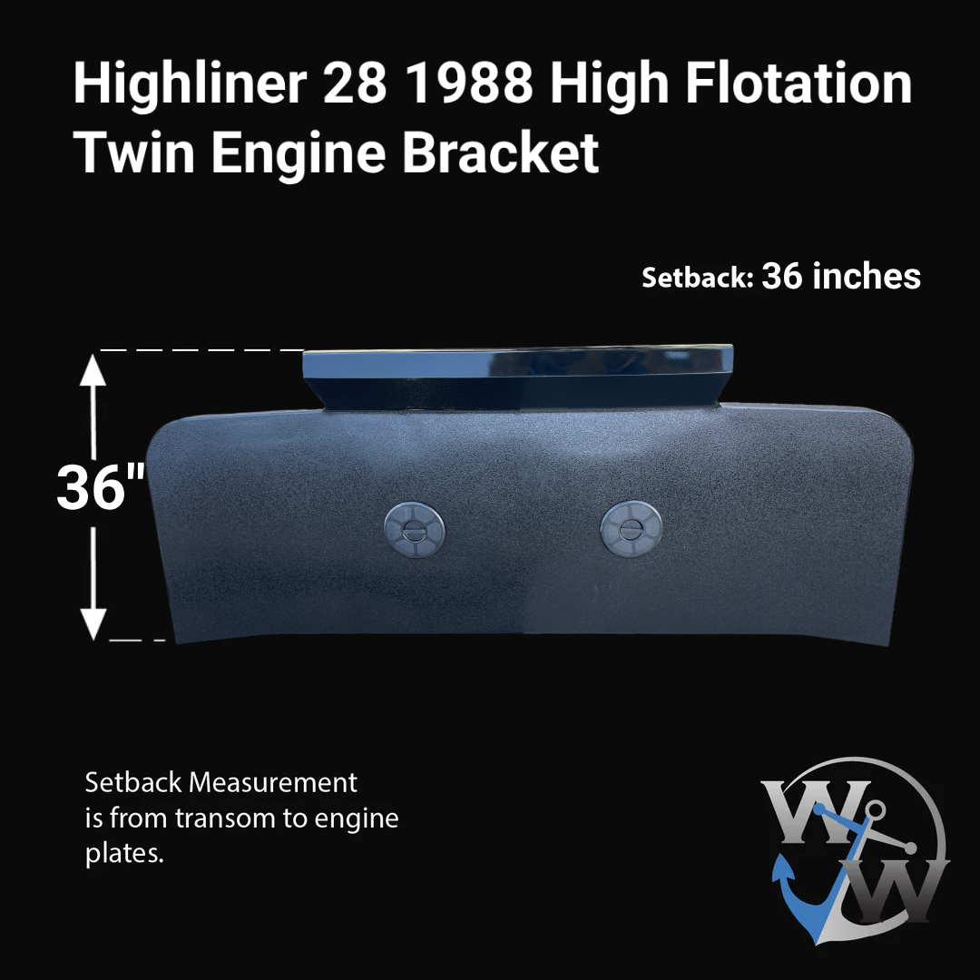 Highliner 28 (1988) High Flotation Twin Engine Bracket