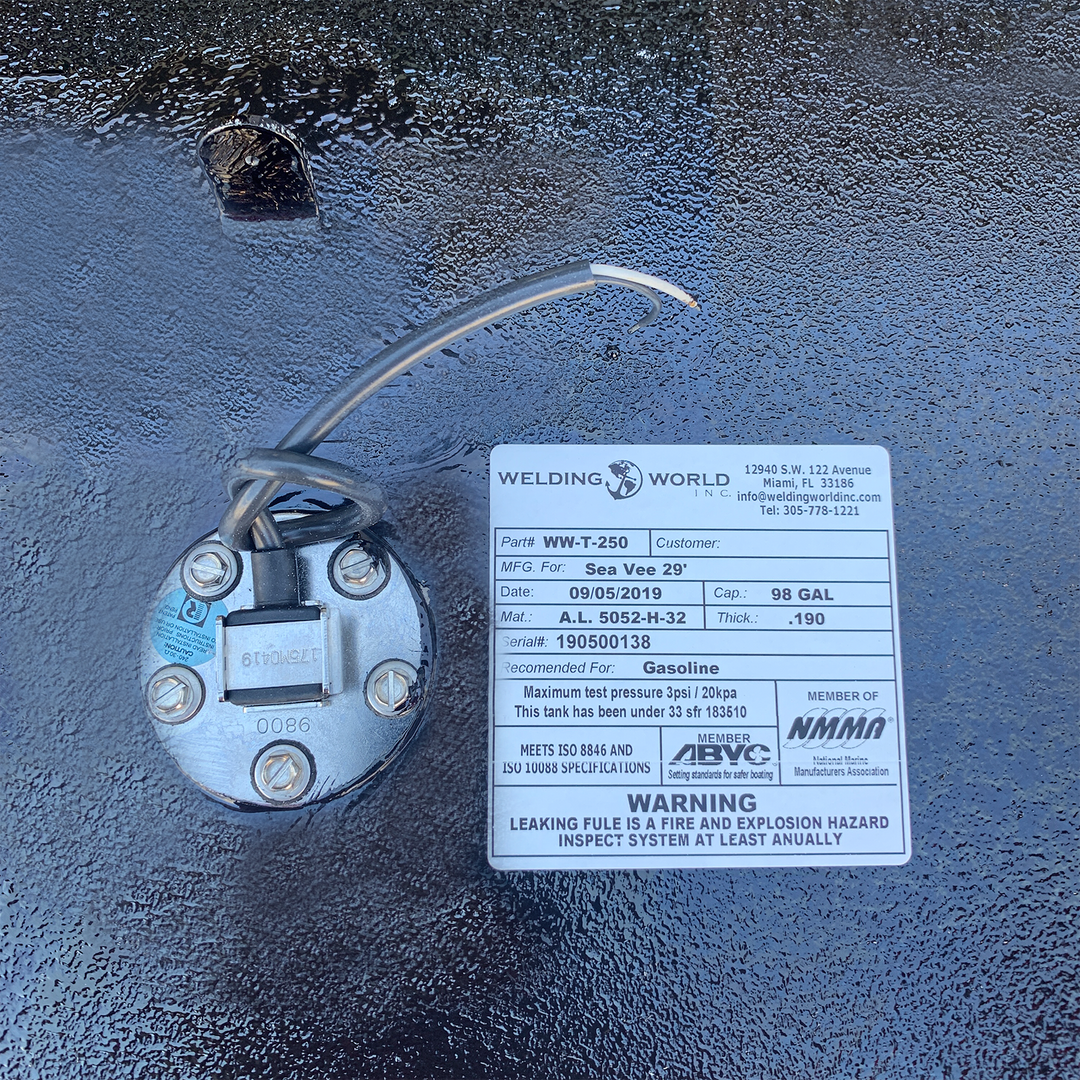 Sea Vee 34' - 2 x 98 gal. OEM Replacement Fuel Tanks Combo Kit