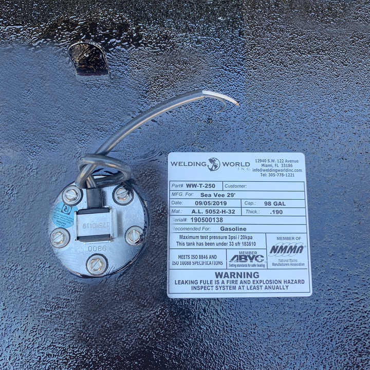 Sea Vee 34' - 2 x 98 gal. OEM Replacement Fuel Tanks Combo Kit