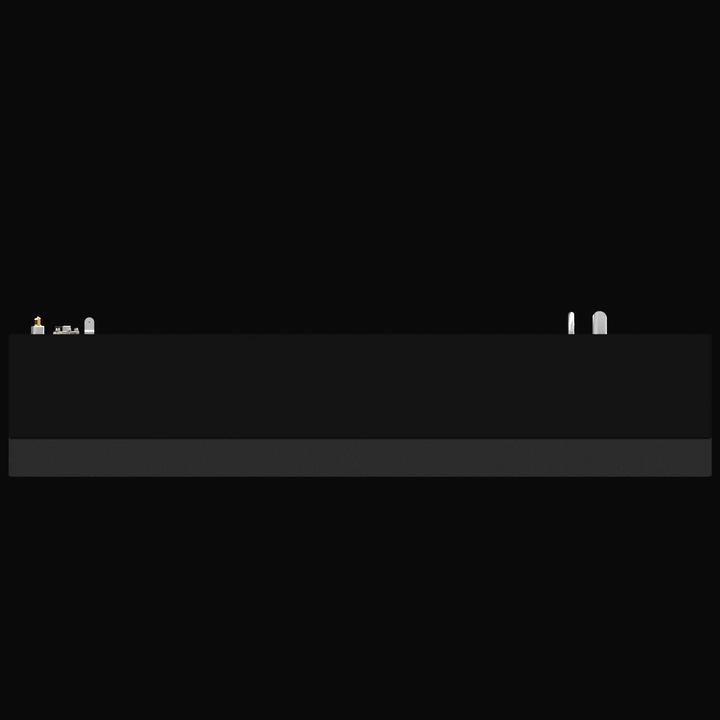 A black rectangular fuel tank with fittings, valves, and pipes on the top surface, labeled for a Mako 230B WA from 1991 with a capacity of 119 gallons