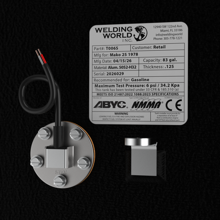 Mako 25 Fuel Tank (83 gal) | 1978 OEM Replacement