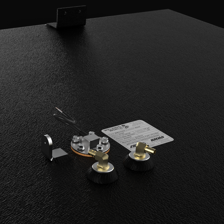 Top-down detailed view of a Parker 2520 (2001) replacement fuel tank. This 157-gallon unit features precision-engineered fuel ports, a high-quality sending unit, and a durable Coal Tar Epoxy coating over .190 marine-grade aluminum. The image highlights the direct-fit OEM layout, ensuring seamless integration and full USCG/ABYC compliance for offshore service.