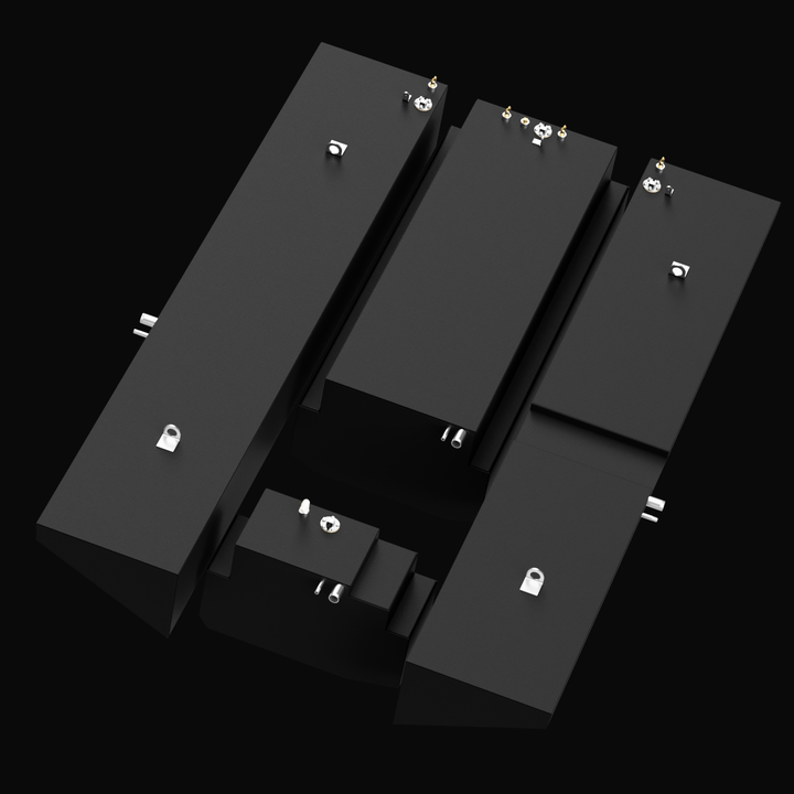 Seahunt 35 marine combination tank system featuring integrated fuel and water storage for offshore vessel