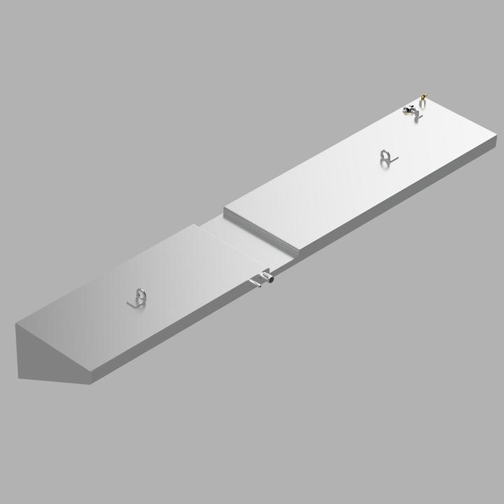 Seahunt 35 marine combination tank system featuring integrated fuel and water storage for offshore vessel
