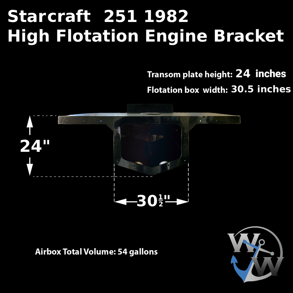 Starcraft 251 (1982) High Flotation Single Bracket - Welding World, Inc.