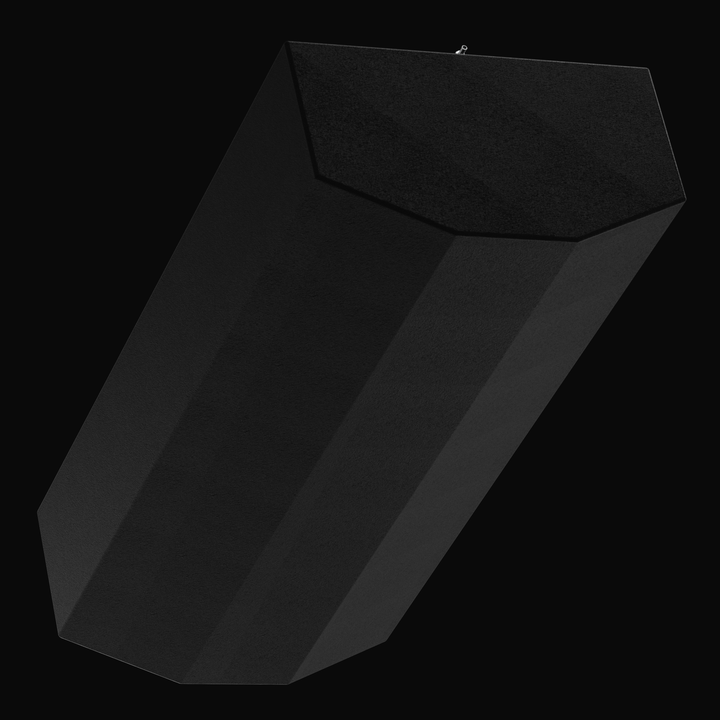 Bottom-perspective view of a Yellowfin 34 (2007–2026) center fuel tank replacement, highlighting the precision-engineered V-bottom geometry designed for a guaranteed OEM fit within the hull. The image showcases the seamless, high-build Coal Tar Epoxy coating applied to the heavy-duty .125" marine-grade aluminum structure, providing maximum corrosion protection for foamed-in offshore applications.