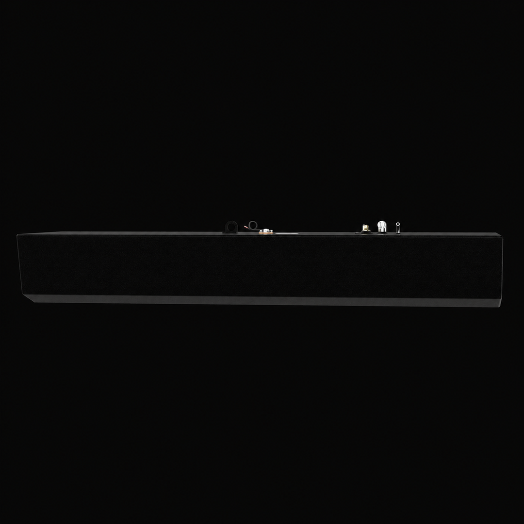 A full side-elevation perspective view of an elongated black AquaSport 250CC 1989 replacement marine fuel tank. This 118-gallon high-capacity center-hull fuel cell showcases an extended, slim profile integrated with a specialized hull-conforming bottom contour designed by Welding World to sit flush inside the vessel's central bilge cavity. Fabricated from heavy-gauge marine-grade 5052-H32 aluminum, the entire unit is treated with an anti-corrosive, textured black TarGard epoxy finish. The level top deck rev