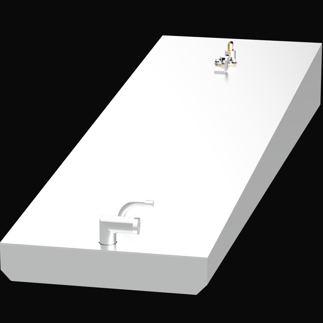 Intended for a fuel tank for a 2004 Cayman Range 191 boat, identified as version or unit "_2" (likely a 41-gallon capacity tank, similar to previously specified items for this boat model). This marine fuel tank would typically be constructed from durable, marine-grade materials such as aluminum or cross-linked polyethylene, custom-shaped to fit optimally within the boat's hull structure. It would also be equipped with standard fittings for fuel fill, vent, engine supply, and fuel level monitoring