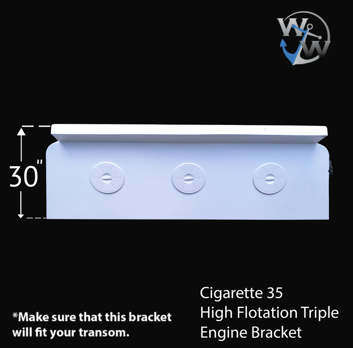 Cigarette 35 High Flotation Triple Engine bracket