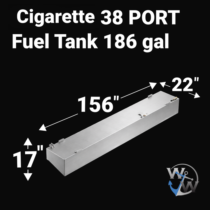 Cigarette 38 Fuel Tank (4 Tank Combo) Center (447 gal) Aux (255 gal) Saddles (186 gal ea.) | 1985 OEM Replacement