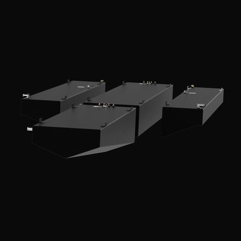 Cigarette 38 Fuel Tank (4 Tank Combo) Center (447 gal) Aux (255 gal) Saddles (186 gal ea.) | 1985 OEM Replacement