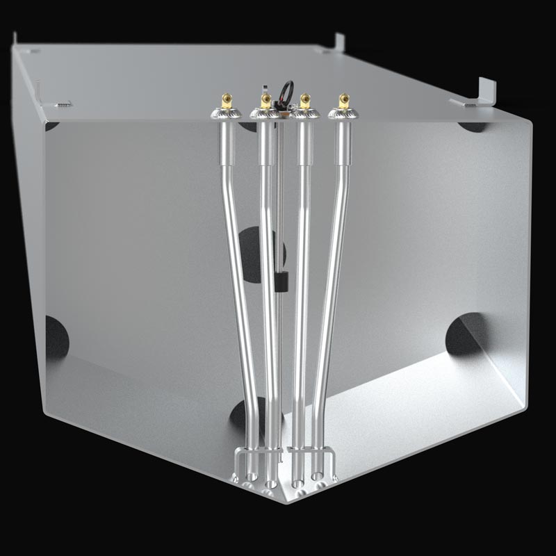 Cigarette 38 Fuel Tank (4 Tank Combo) Center (447 gal) Aux (255 gal) Saddles (186 gal ea.) | 1985 OEM Replacement