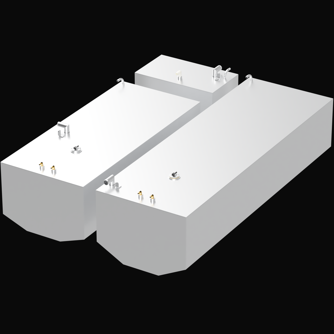  Intended for an Built to OEM Specs fuel tank for a Competition 31 boat, featuring a substantial 329-gallon capacity. These fuel tanks are typically custom-fabricated from high-quality, marine-grade aluminum to meet original equipment manufacturer (OEM) specifications, ensuring a precise fit within the boat's hull structure. The tank would be equipped with all necessary standard fittings for fuel fill, venting, engine supply, and fuel level monitoring
