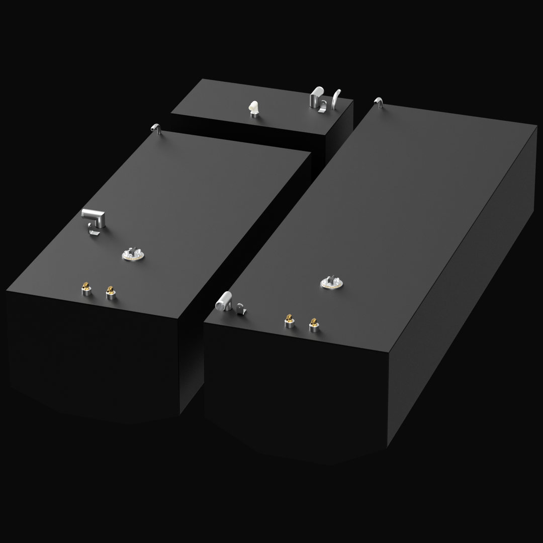 Intended for an Built to OEM Specs fuel tank for a Competition 31 boat, featuring a substantial 329-gallon capacity. These fuel tanks are typically custom-fabricated from high-quality, marine-grade aluminum to meet original equipment manufacturer (OEM) specifications, ensuring a precise fit within the boat's hull structure. The tank would be equipped with all necessary standard fittings for fuel fill, venting, engine supply, and fuel level monitoring