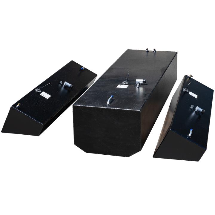 Contender 25 Open Extended Capacity 3 Fuel Tank Combo Kit -1 Belly (180 gal.) & 2 Extended (48 gal.) Saddle Tanks | OEM Replacement - Welding World, Inc.