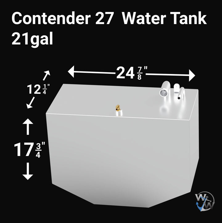 Contender 27 Combo Fuel Tank Main (105 gal) Aux (41 gal) Water (21 gal) PORT/STBD (52 gal) | OEM Replacement