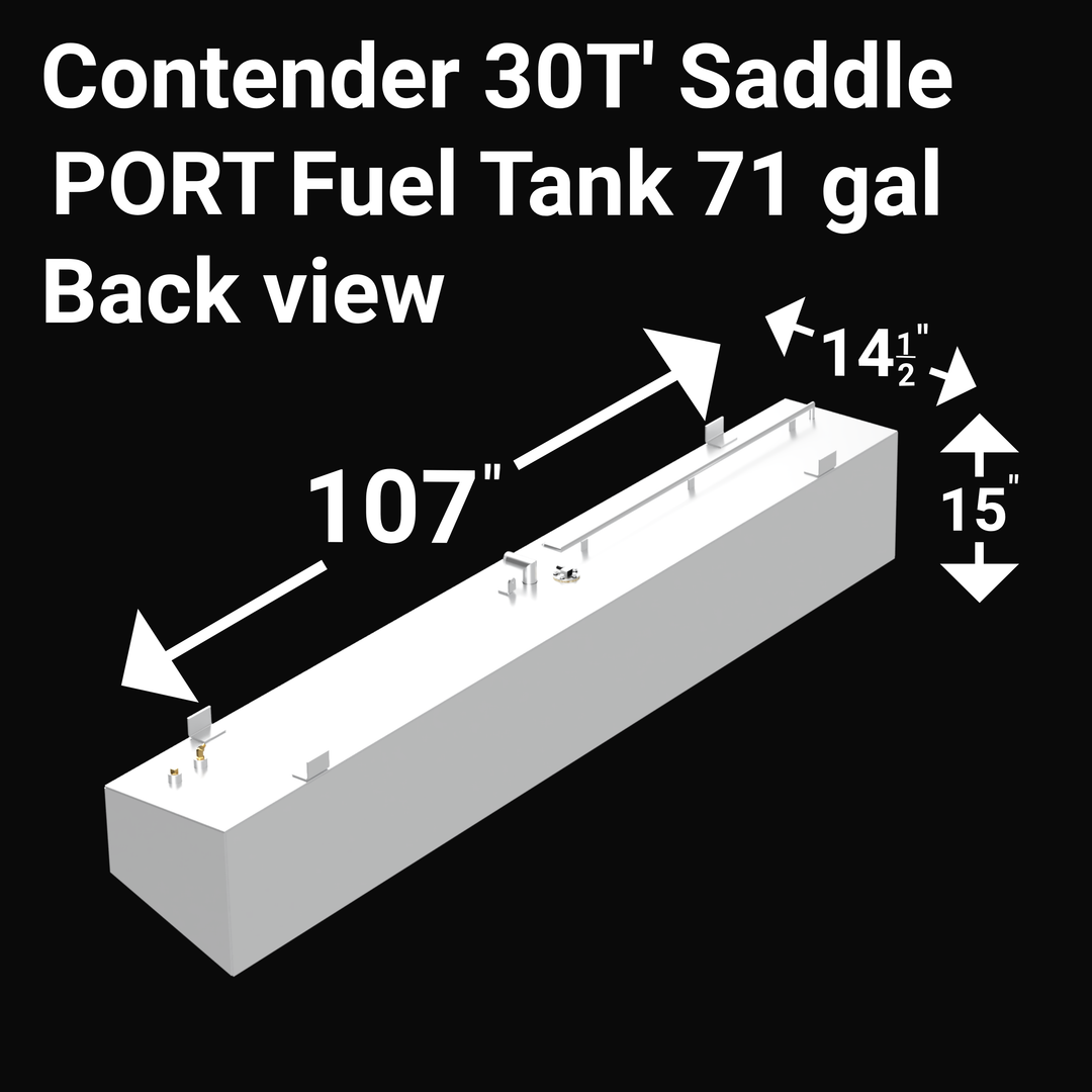 Contender 30T combo Fuel Tank Belly (116 gallon) PORT/STBD (71 gal) | OEM Replacement